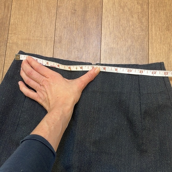 Marni wool skirt XS (38) short peplum dark gray zipper Italian high waisted - Picture 4 of 12
